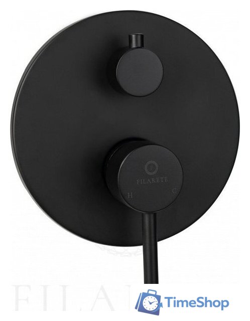 Душевая система  Filarete Roun FL1026 (черный матовый) - Изображение №16 — Интернет-магазин Time-Shop