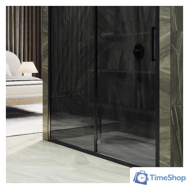 Душевая дверь MaybahGlass 195x120 MGD-1284-6 (графит/черный) - Изображение №5 — Интернет-магазин Time-Shop