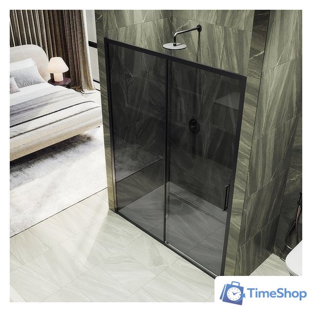 Душевая дверь MaybahGlass 195x120 MGD-1284-6 (графит/черный) - Изображение №4 — Интернет-магазин Time-Shop
