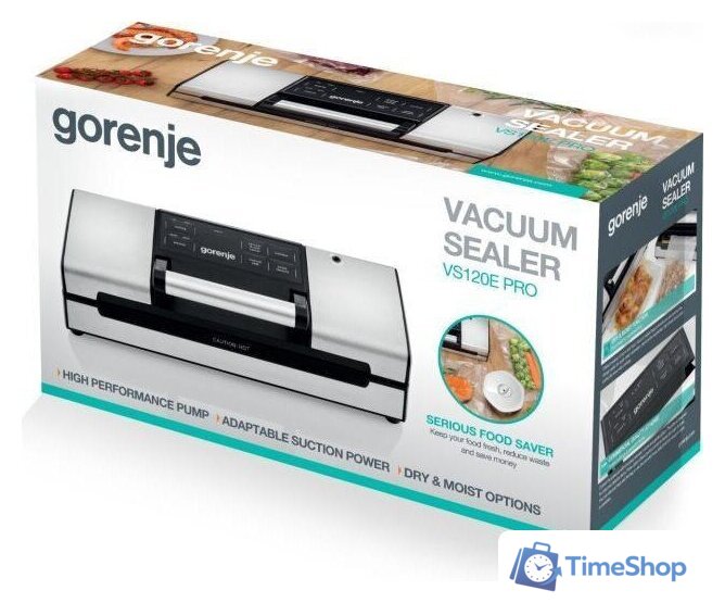 Бескамерный вакуумный упаковщик Gorenje VS120E Pro - Изображение №18 — Интернет-магазин Time-Shop