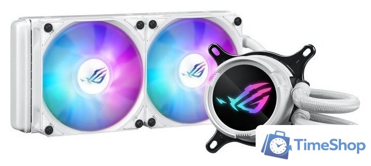 Система жидкостного охлаждения для процессора ASUS ROG Strix LC III 240 ARGB White Edition - Изображение №1 — Интернет-магазин Time-Shop