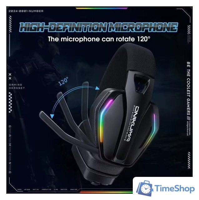 Наушники Onikuma GT826 (черный) - Изображение №5 — Интернет-магазин Time-Shop