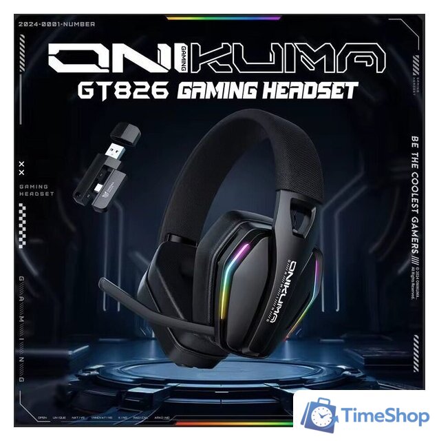 Наушники Onikuma GT826 (черный) - Изображение №3 — Интернет-магазин Time-Shop