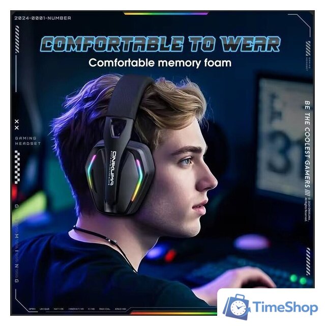 Наушники Onikuma GT826 (черный) - Изображение №7 — Интернет-магазин Time-Shop