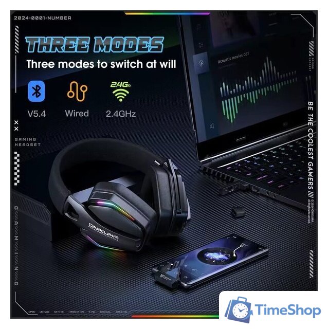 Наушники Onikuma GT826 (черный) - Изображение №6 — Интернет-магазин Time-Shop