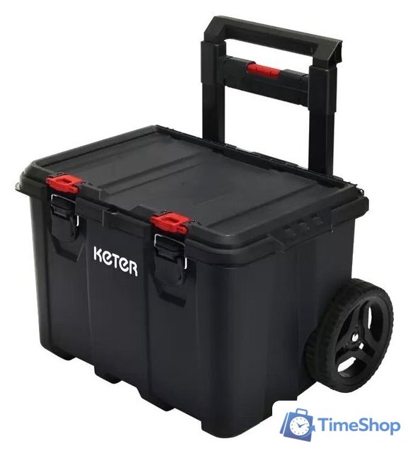 Ящик для инструментов Keter Stack'N'Roll Cart Black 17210777 - Изображение №1 — Интернет-магазин Time-Shop