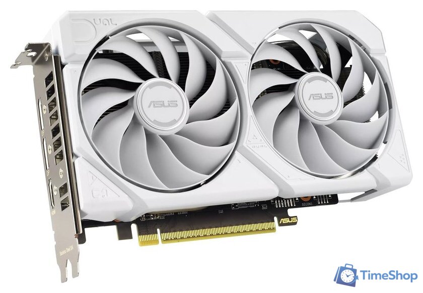 Видеокарта ASUS Dual Radeon RX 9060 XT 16GB GDDR6 White Edition DUAL-RX9060XT-16G-WHITE - Изображение №4 — Интернет-магазин Time-Shop