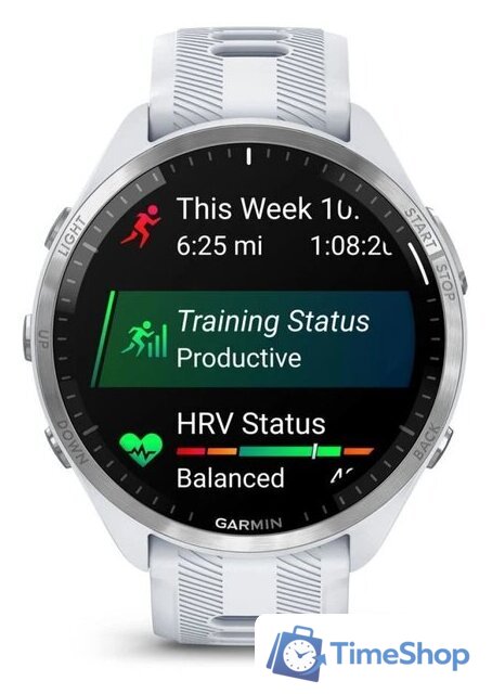Умные часы Garmin Forerunner 965 (белый/серый) - Изображение №8 — Интернет-магазин Time-Shop
