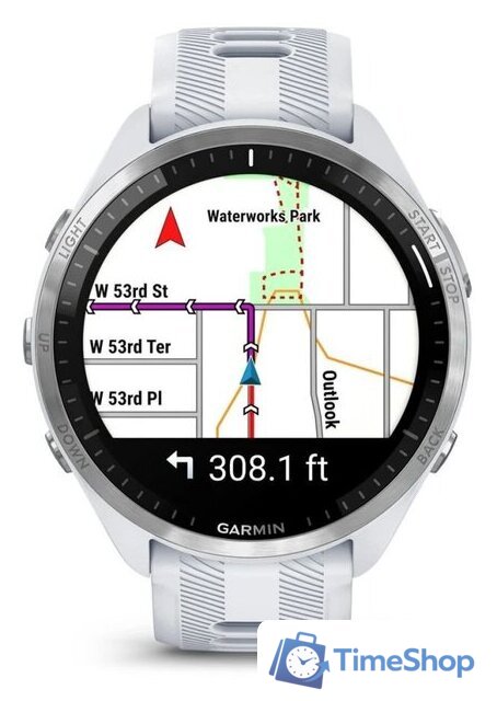 Умные часы Garmin Forerunner 965 (белый/серый) - Изображение №3 — Интернет-магазин Time-Shop