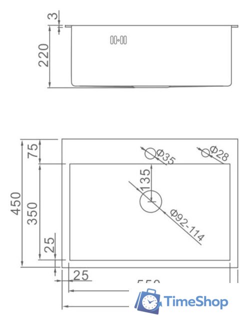 Кухонная мойка Gerhans K36045B (графит) - Изображение №2 — Интернет-магазин Time-Shop