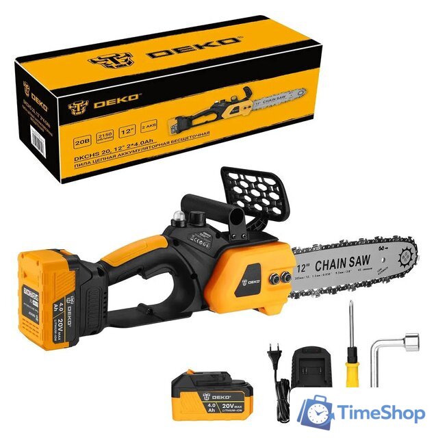 Аккумуляторная пила Deko DKCHS 20 085-2000 (с 2-мя АКБ) - Изображение №1 — Интернет-магазин Time-Shop