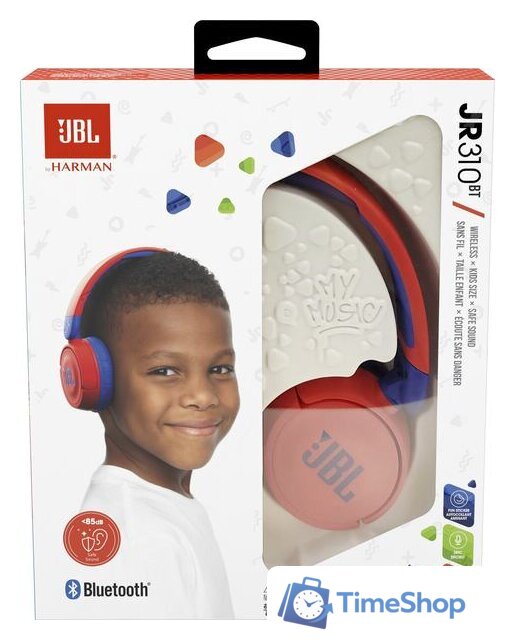 Наушники JBL JR310BT (красный/синий) - Изображение №7 — Интернет-магазин Time-Shop