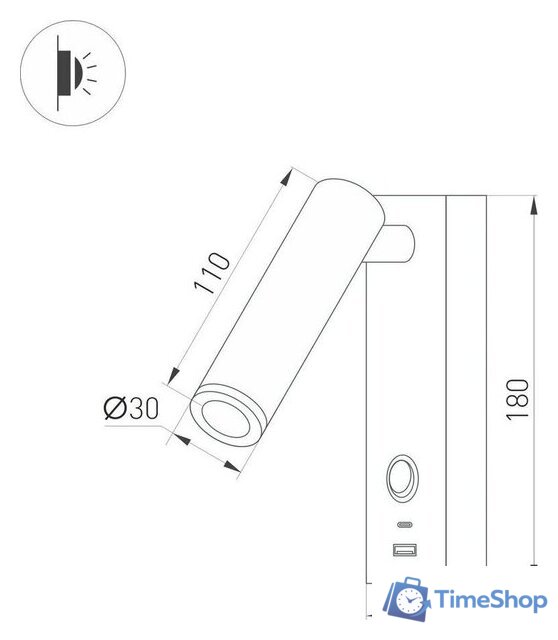 Спот Arlight SP-Bed-Charge-S60x125-3W Warm3000 029629(1) - Изображение №2 — Интернет-магазин Time-Shop