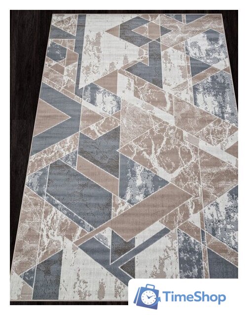 Ковер для жилой комнаты Merinos Sierra F354-STAN-BEIGE-BLUE (1х2) - Изображение №4 — Интернет-магазин Time-Shop