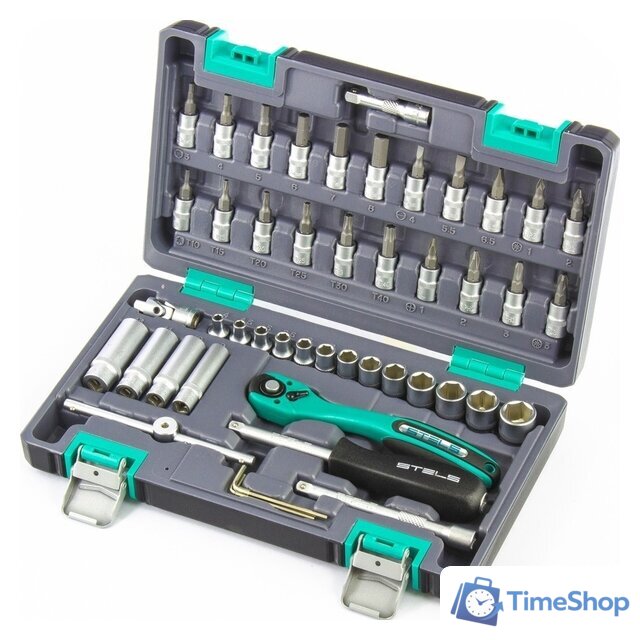 Универсальный набор инструментов Stels 14099 (47 предметов) - Изображение №1 — Интернет-магазин Time-Shop