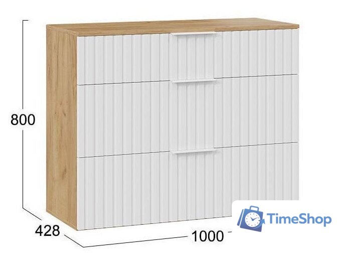 Тумба для обуви Трия Хилтон комбинированная Исп.2.3 (дуб крафт золотой/белый матовый) - Изображение №5 — Интернет-магазин Time-Shop