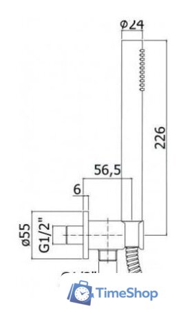 Душевой гарнитур  Paffoni Master ZDUP094NO - Изображение №2 — Интернет-магазин Time-Shop