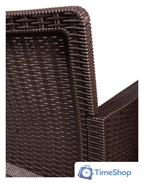 Скамейка ВПМ Ротанг 2-х местный 6199037 (темно-коричневый) - Изображение №9 — Интернет-магазин Time-Shop