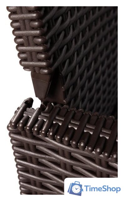 Скамейка ВПМ Ротанг 2-х местный 6199037 (темно-коричневый) - Изображение №7 — Интернет-магазин Time-Shop