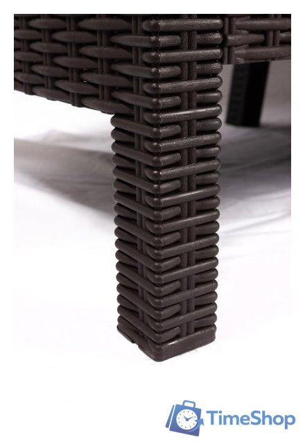 Скамейка ВПМ Ротанг 2-х местный 6199037 (темно-коричневый) - Изображение №10 — Интернет-магазин Time-Shop