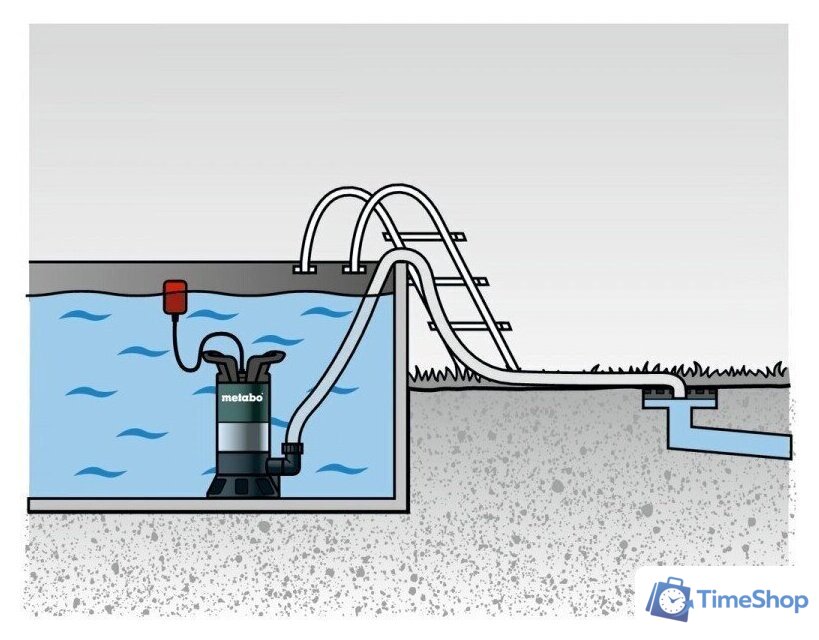 Дренажный насос Metabo PS 18000 SN 1100W 0251800000 - Изображение №8 — Интернет-магазин Time-Shop