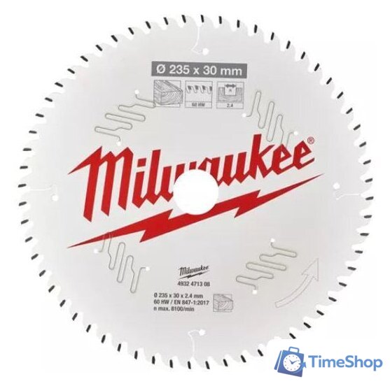 Пильный диск Milwaukee 4932471308 - Изображение №1 — Интернет-магазин Time-Shop