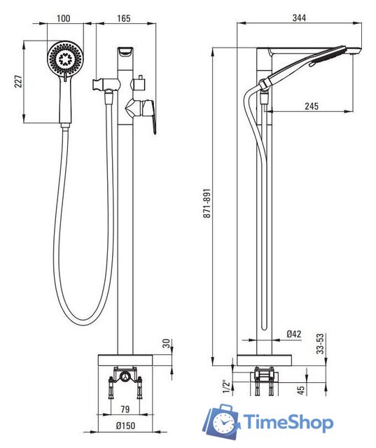 Смеситель Deante Arnika BQA Z17M - Изображение №4 — Интернет-магазин Time-Shop