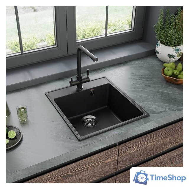 Кухонная мойка MAUNFELD Perla 460 MFQS-460B - Изображение №2 — Интернет-магазин Time-Shop