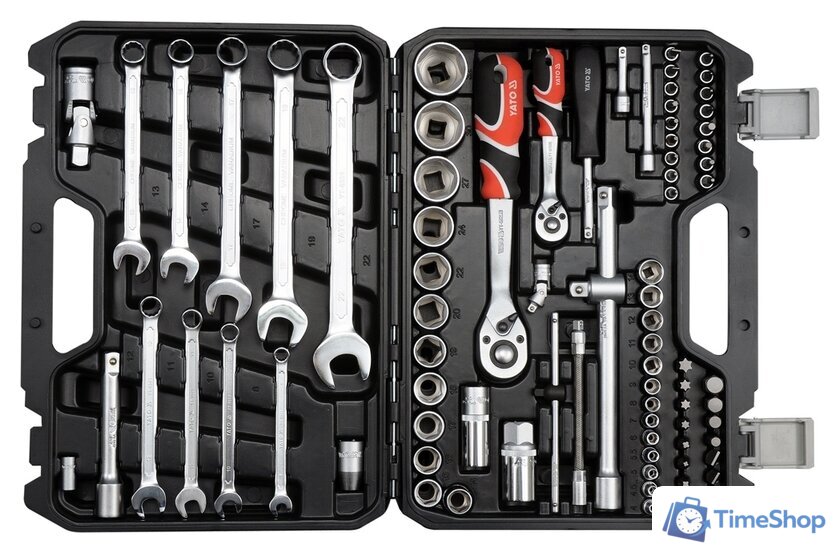 Универсальный набор инструментов Yato YT-12691 (82 предмета) - Изображение №1 — Интернет-магазин Time-Shop