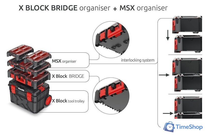 Органайзер Kistenberg X-Block Bridge Organiser KXBB5540S - Изображение №2 — Интернет-магазин Time-Shop