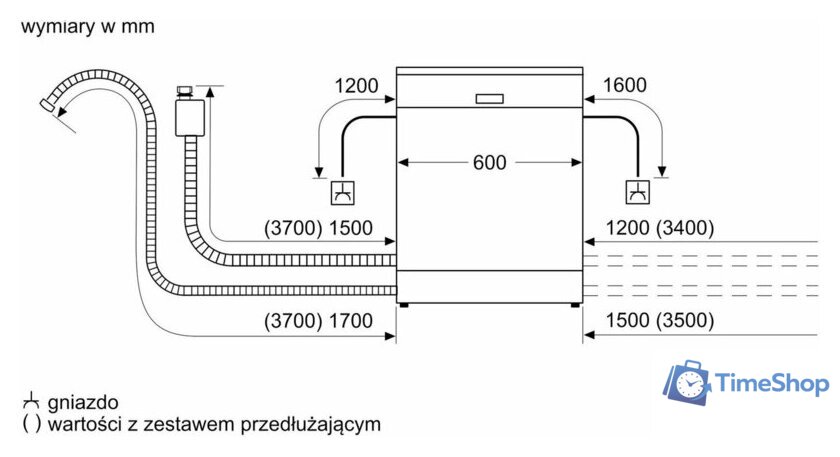 Встраиваемая посудомоечная машина Siemens iQ500 SN65EX13CE - Изображение №13 — Интернет-магазин Time-Shop