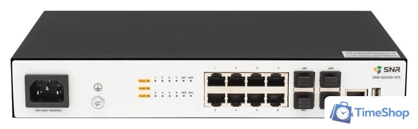 Управляемый коммутатор уровня 2+ SNR SNR-S5210G-8TX - Изображение №1 — Интернет-магазин Time-Shop