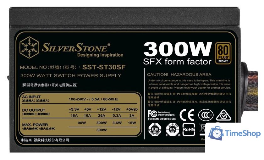 Блок питания SilverStone SST-ST30SF v2.0 - Изображение №4 — Интернет-магазин Time-Shop