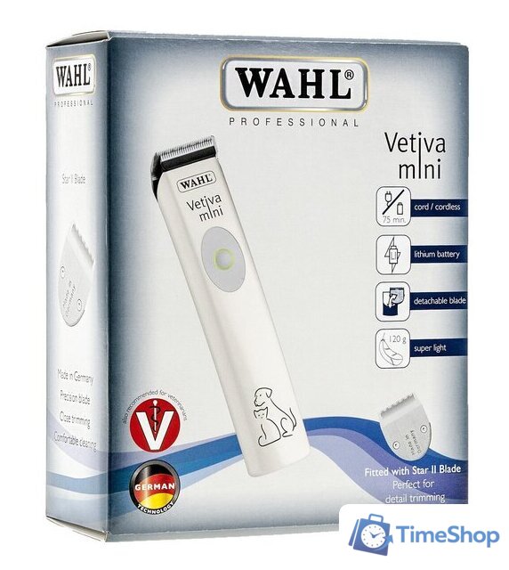 Машинка для стрижки  Wahl Vetiva Mini 1584-0481 (белый) - Изображение №3 — Интернет-магазин Time-Shop
