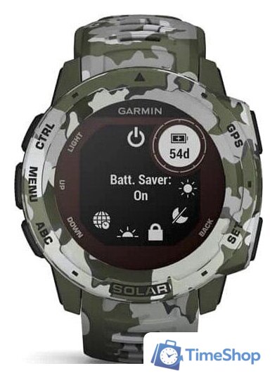 Умные часы Garmin Instinct Solar Camo Edition (лишайник) - Изображение №8 — Интернет-магазин Time-Shop