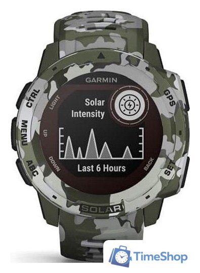 Умные часы Garmin Instinct Solar Camo Edition (лишайник) - Изображение №10 — Интернет-магазин Time-Shop