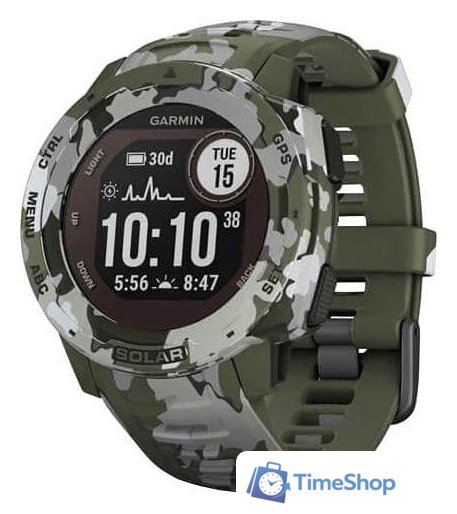 Умные часы Garmin Instinct Solar Camo Edition (лишайник) - Изображение №1 — Интернет-магазин Time-Shop