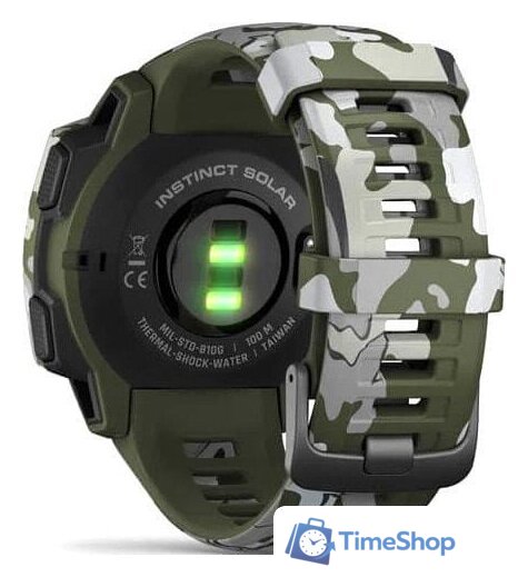 Умные часы Garmin Instinct Solar Camo Edition (лишайник) - Изображение №3 — Интернет-магазин Time-Shop