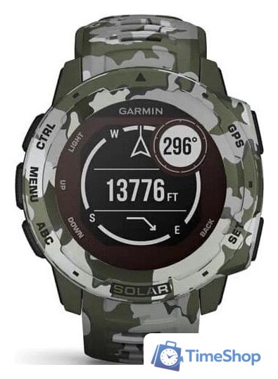 Умные часы Garmin Instinct Solar Camo Edition (лишайник) - Изображение №6 — Интернет-магазин Time-Shop