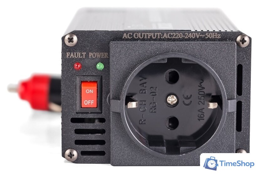 Автомобильный инвертор GEOFOX M 200W - Изображение №2 — Интернет-магазин Time-Shop