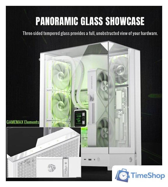 Корпус GameMax Infinity T20 (белый) - Изображение №7 — Интернет-магазин Time-Shop
