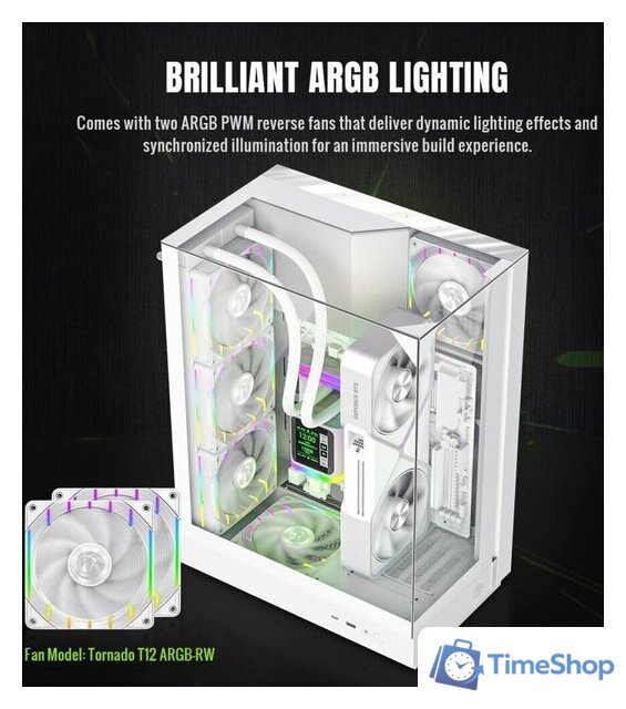 Корпус GameMax Infinity T20 (белый) - Изображение №8 — Интернет-магазин Time-Shop