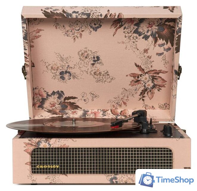 Виниловый проигрыватель Crosley Voyager Floral - Изображение №2 — Интернет-магазин Time-Shop