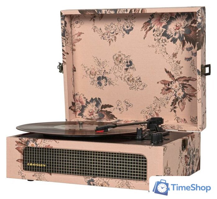 Виниловый проигрыватель Crosley Voyager Floral - Изображение №1 — Интернет-магазин Time-Shop