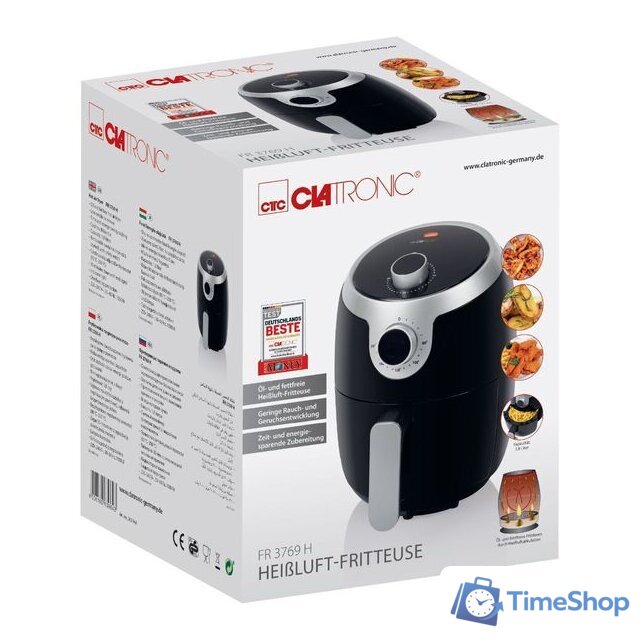 Аэрогриль (аэрофритюрница) Clatronic FR 3769 H - Изображение №4 — Интернет-магазин Time-Shop