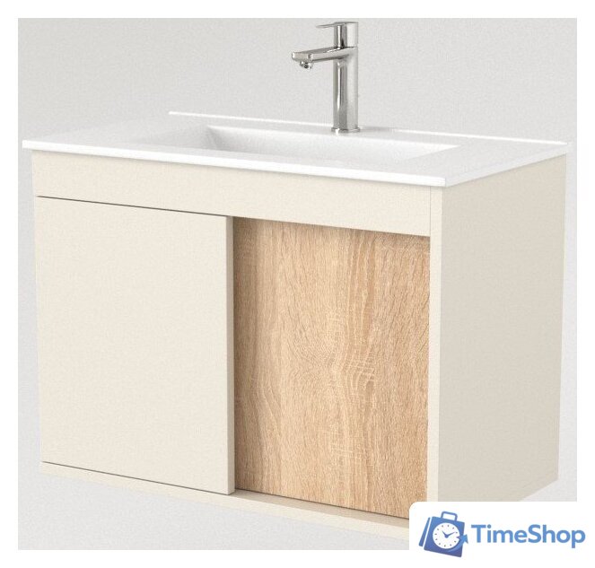  Дабер Тумба под умывальник 014 WeltWasser Deilbach 7517-70 Т14.7W.0.18 (бежевый/дуб бардолино) - Изображение №2 — Интернет-магазин Time-Shop