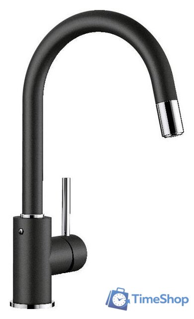 Смеситель Blanco Mida-S Silgranit (черный) - Изображение №1 — Интернет-магазин Time-Shop