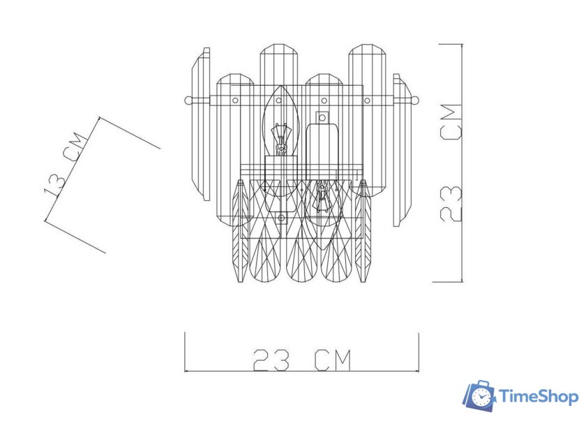 Бра Divinare Bellatrix 3510/17 AP-2 - Изображение №5 — Интернет-магазин Time-Shop