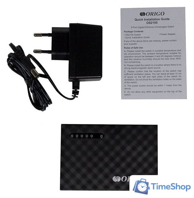 Неуправляемый коммутатор Origo OS2105/A2A - Изображение №5 — Интернет-магазин Time-Shop