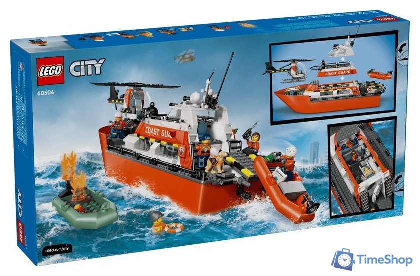 Конструктор LEGO City 60504 Спасательный катер и вертолет береговой охраны - Изображение №11 — Интернет-магазин Time-Shop